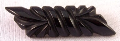 BP47 black bakelite bar pin